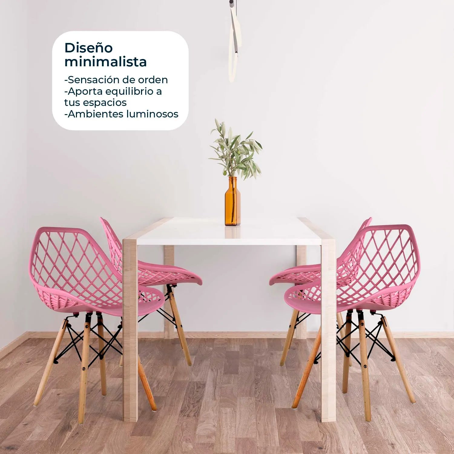 Silla Oslo Vento | Silla Eames para comedor con diseño calado