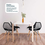 Comedor Mesa T5 + 4 Sillas Oslo Vento