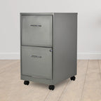 Archivero Metálico 2 gavetas Carta móvil 15478 Gris