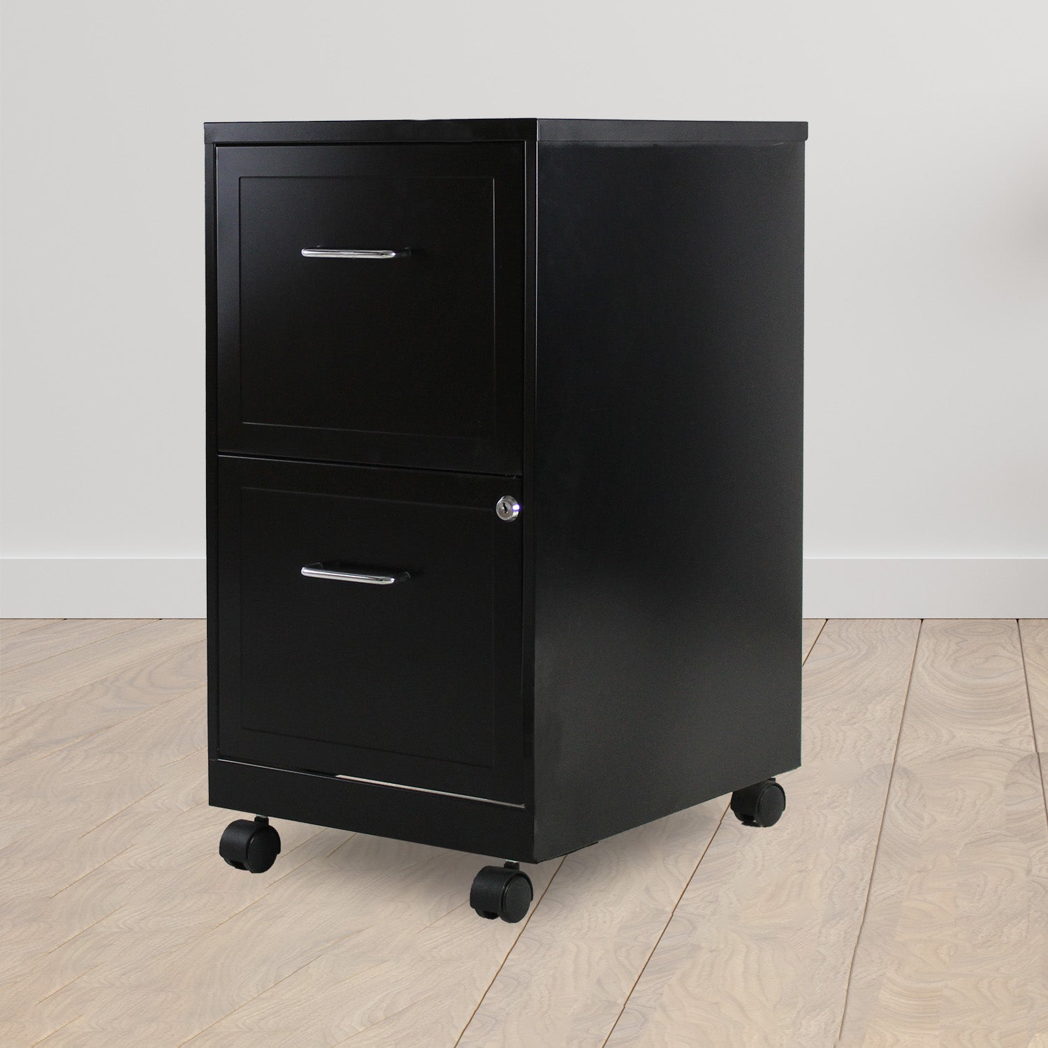 Archivero Metálico 2 gavetas Carta móvil 16251 Negro