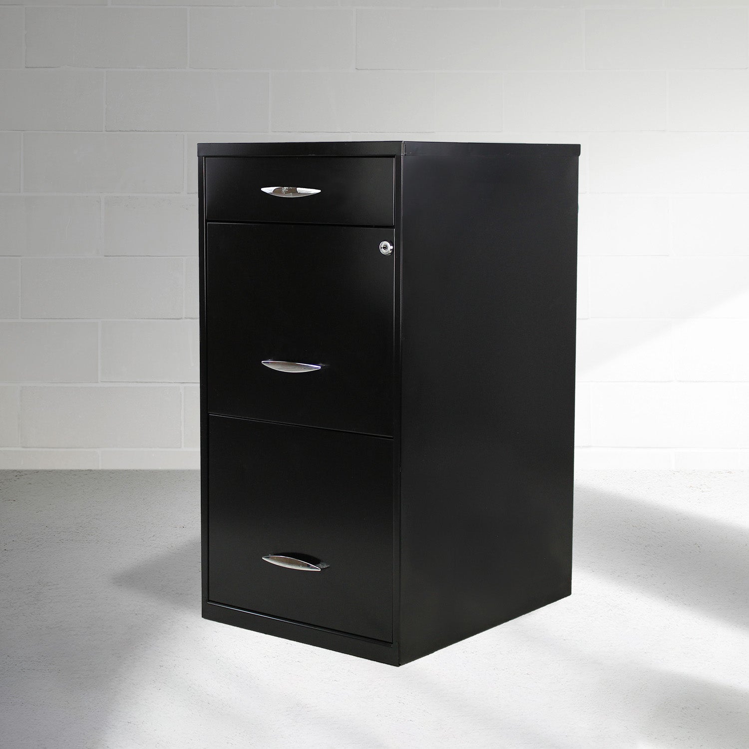 Archivero Metálico  2+1 gavetas Carta 17056 Negro