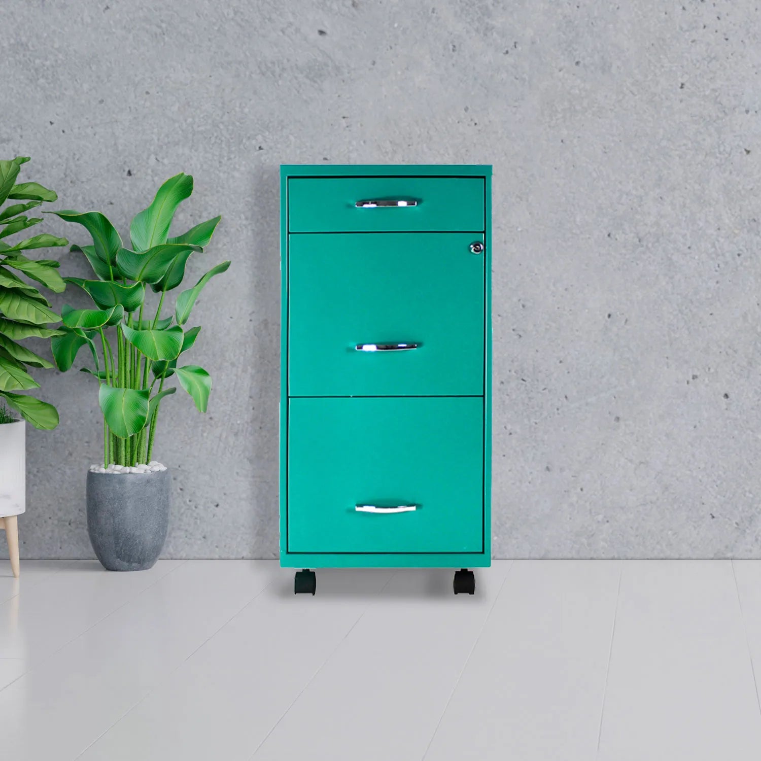 Archivero Metálico 2+1 gavetas Carta móvil 24421