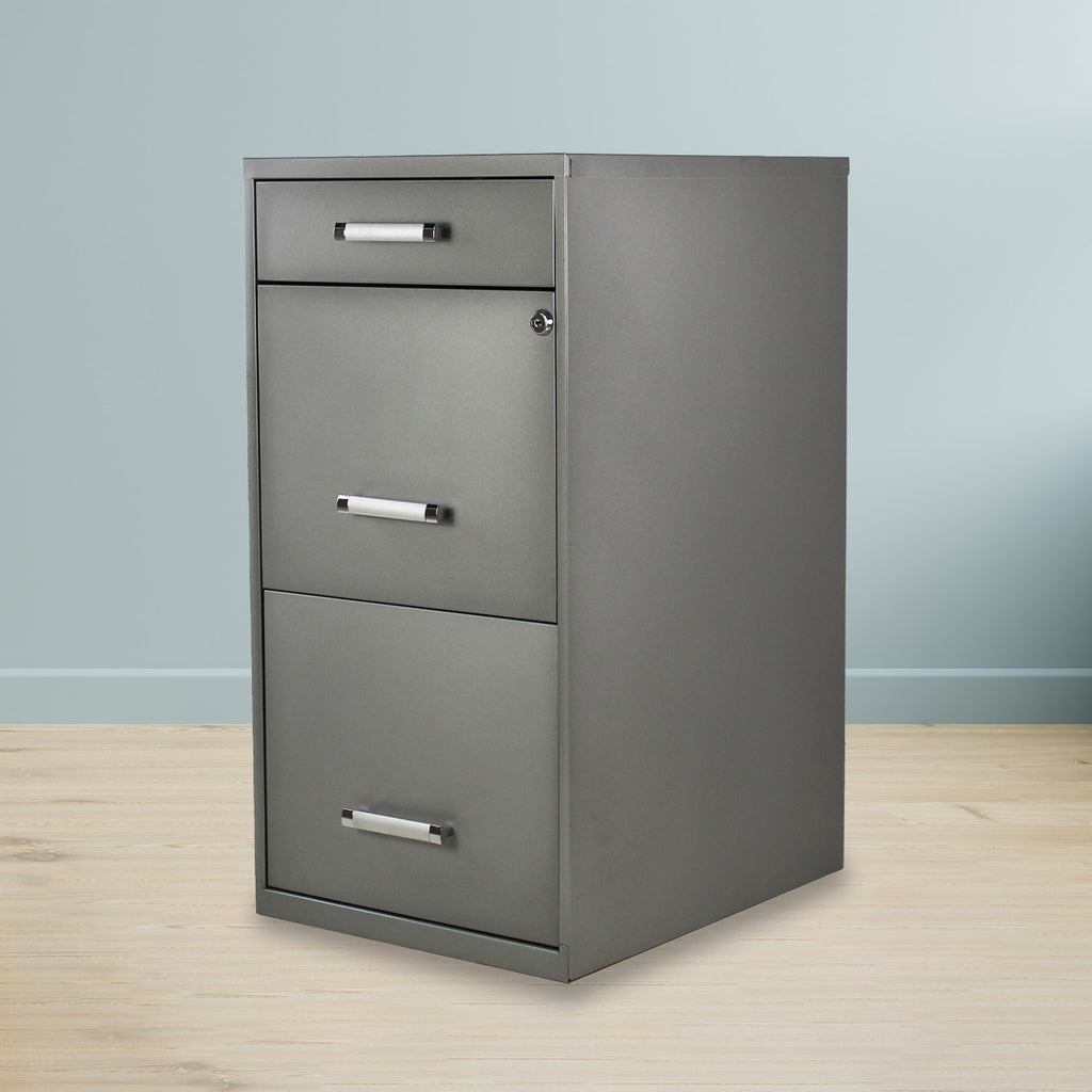 Archivero Metálico 2+1 gavetas Carta 17069 Gris