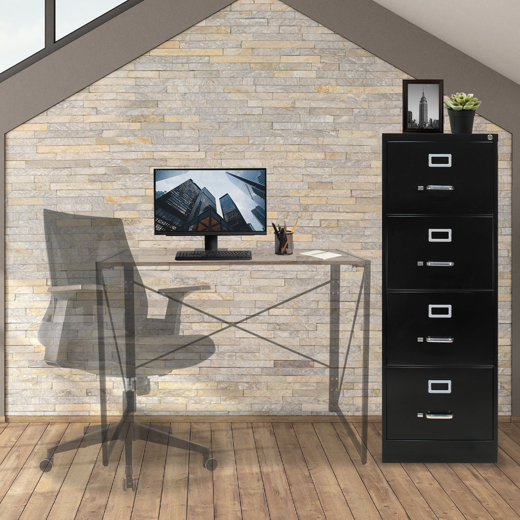 Archivero Metálico 4 gavetas Oficio 14119 Negro
