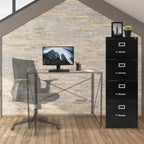 Archivero Metálico 4 gavetas Oficio 14119 Negro