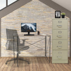 Archivero Metálico de 4 gavetas Oficio 14118 color Arena