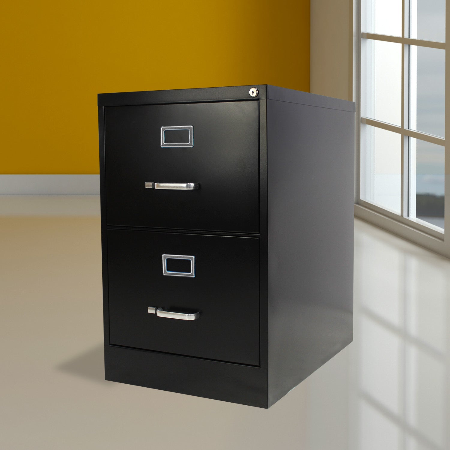 Archivero Metálico 2 gavetas Oficio 14113 Negro