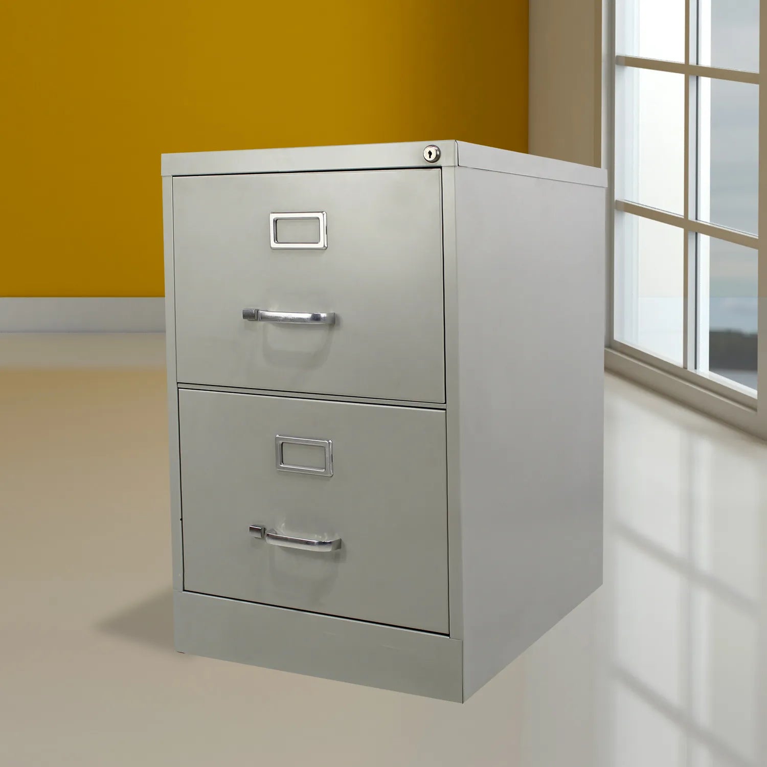 Archivero Metálico de 2 gavetas Oficio 14114 color Gris