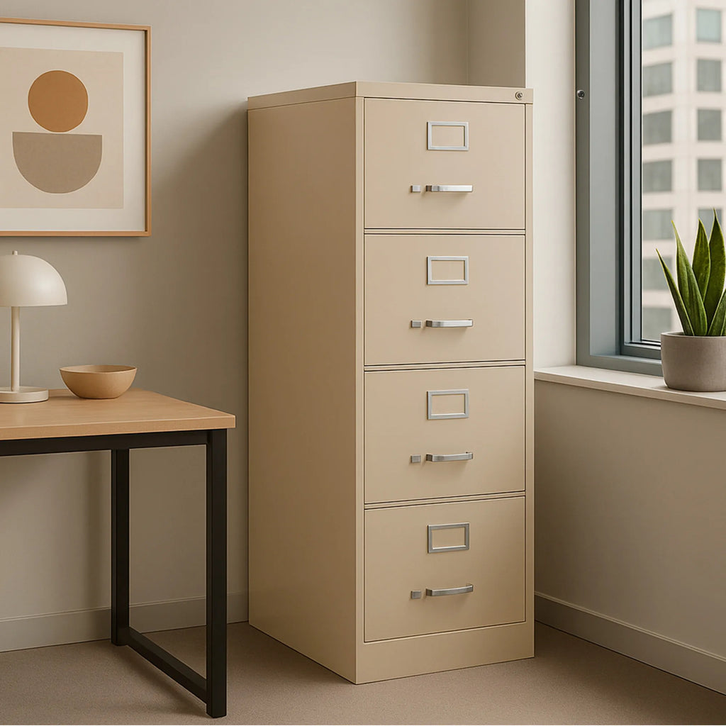 Archivero Metálico de 4 gavetas Oficio modelo 14120 color Gris