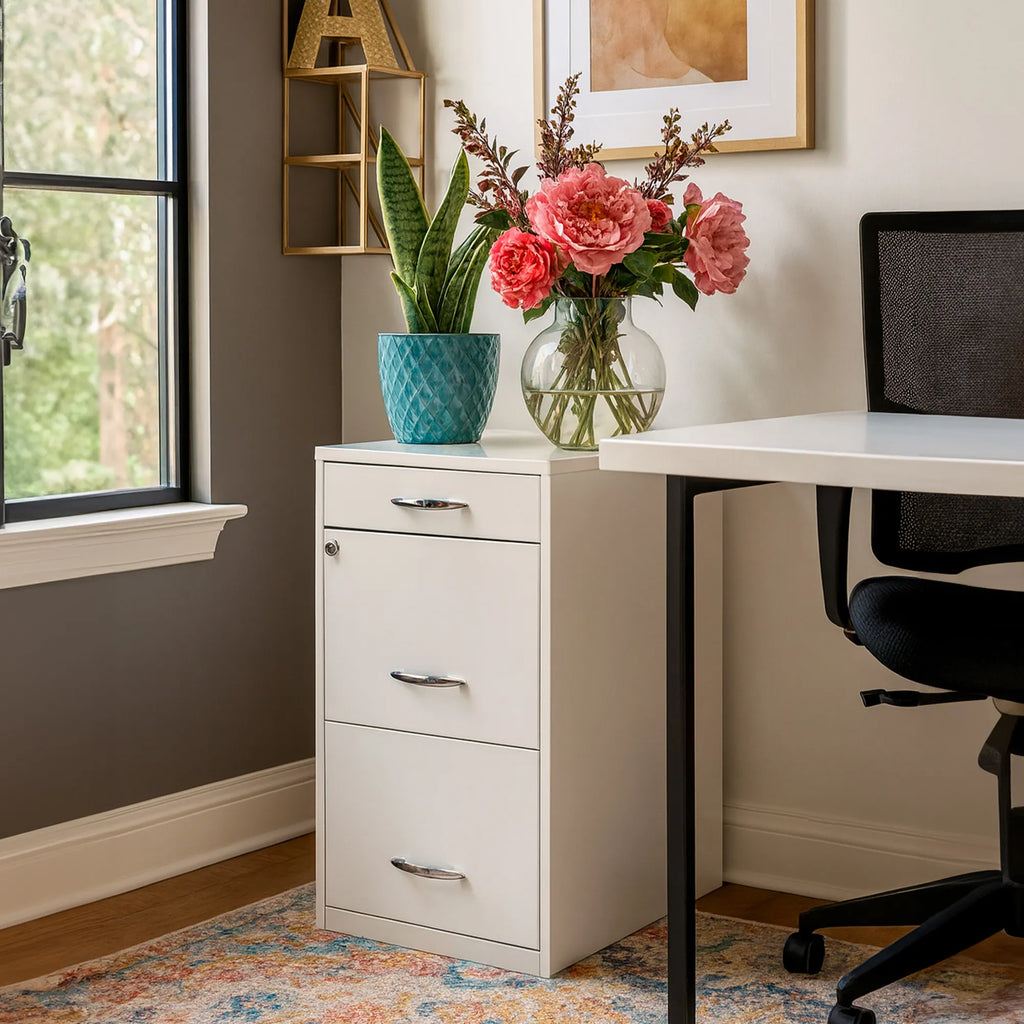 Archivero Metálico 2+1 gavetas Carta 18871  Blanco