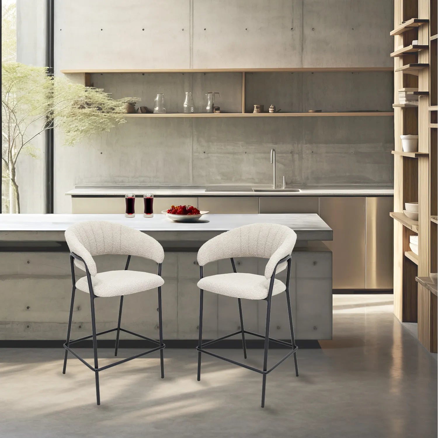 Set de 2 Bancos Caceres 65cm W29