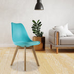 Comedor  Mesa Oslo Rectangular Negro + 4 Sillas Frankfurt