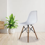 Comedor Mesa Oslo Rectangular Blanca + 4 Sillas Oslo