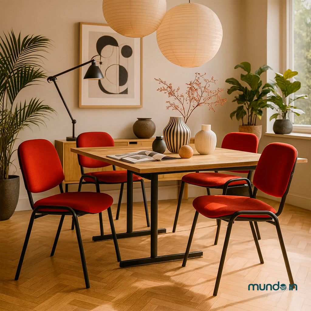 Set de 4 Sillas Fijas Tela 104Z