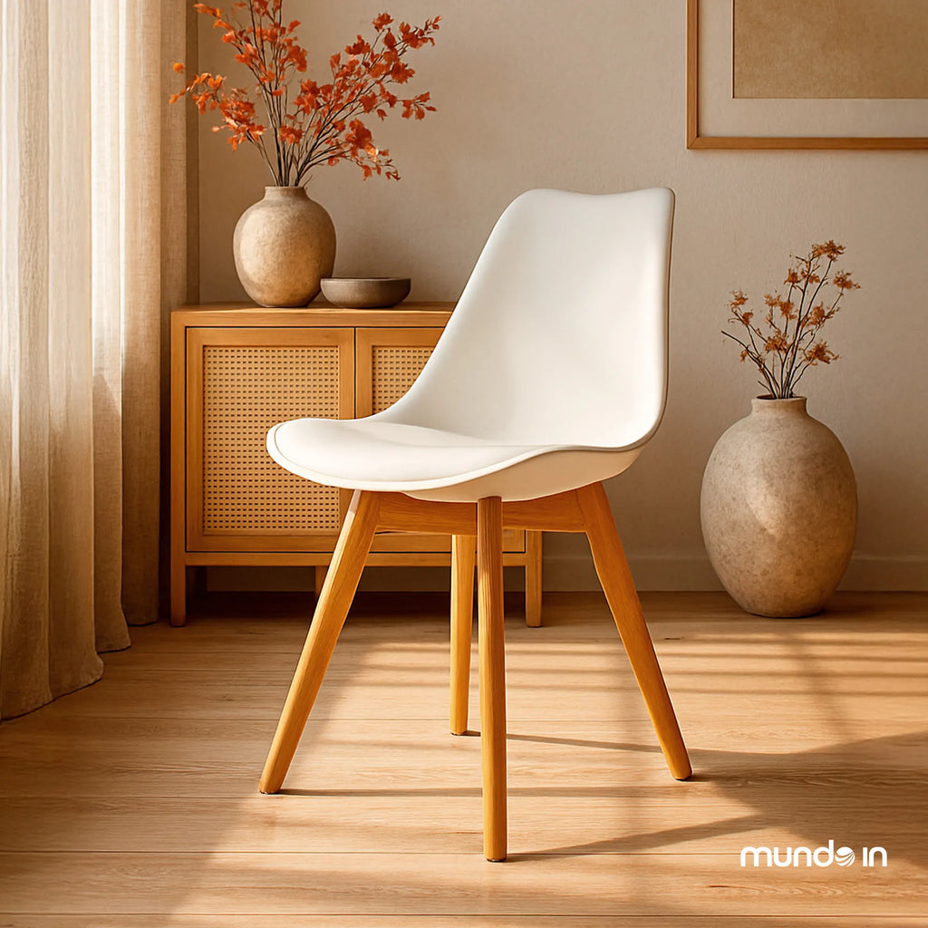 Silla Frankfurt acojinada | Silla Eames para comedor