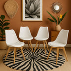 Set de 4 Sillas Eames Frankfurt | Sillas acojinadas