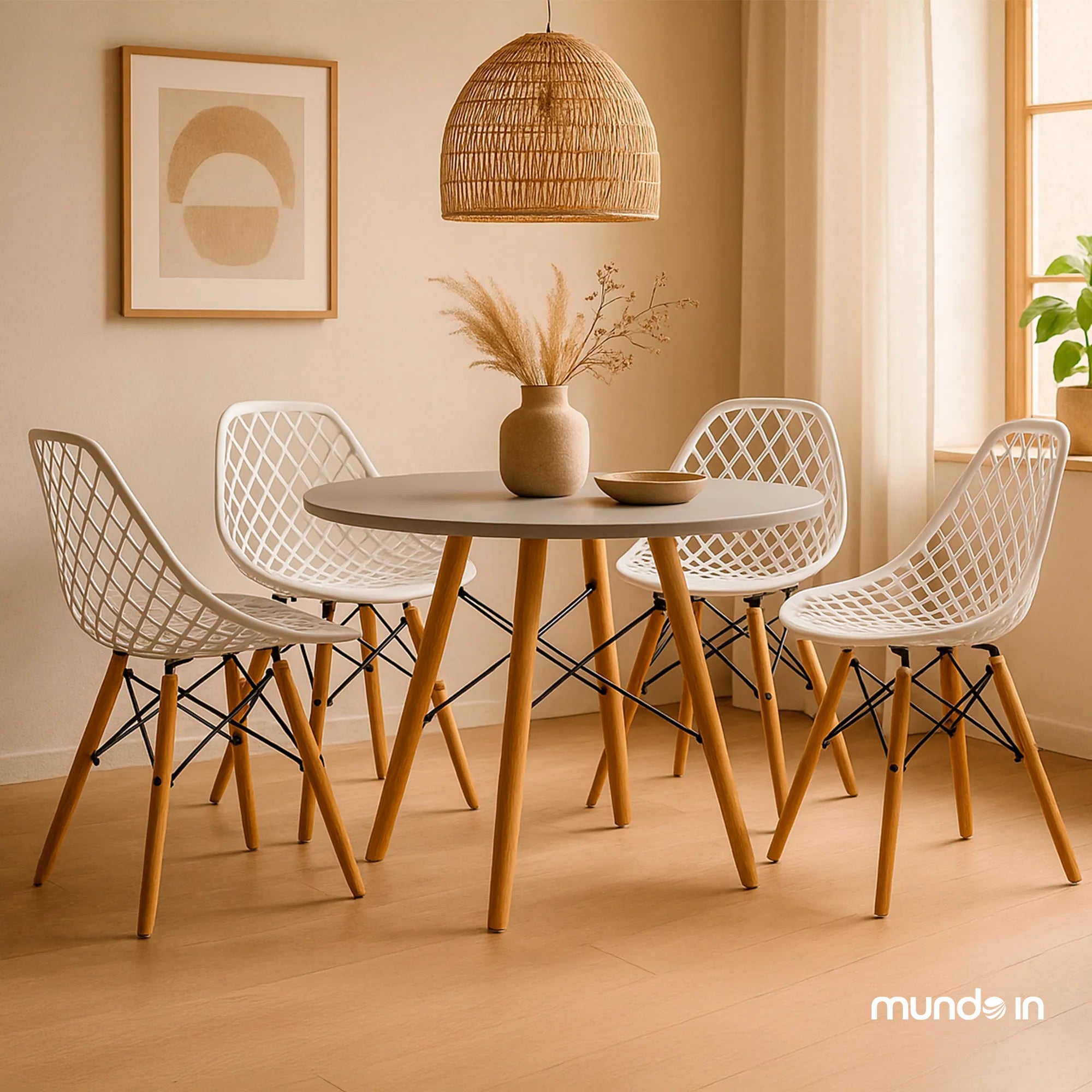 Set de 4 Sillas Oslo Vento | Sillas para comedor tipo Eames