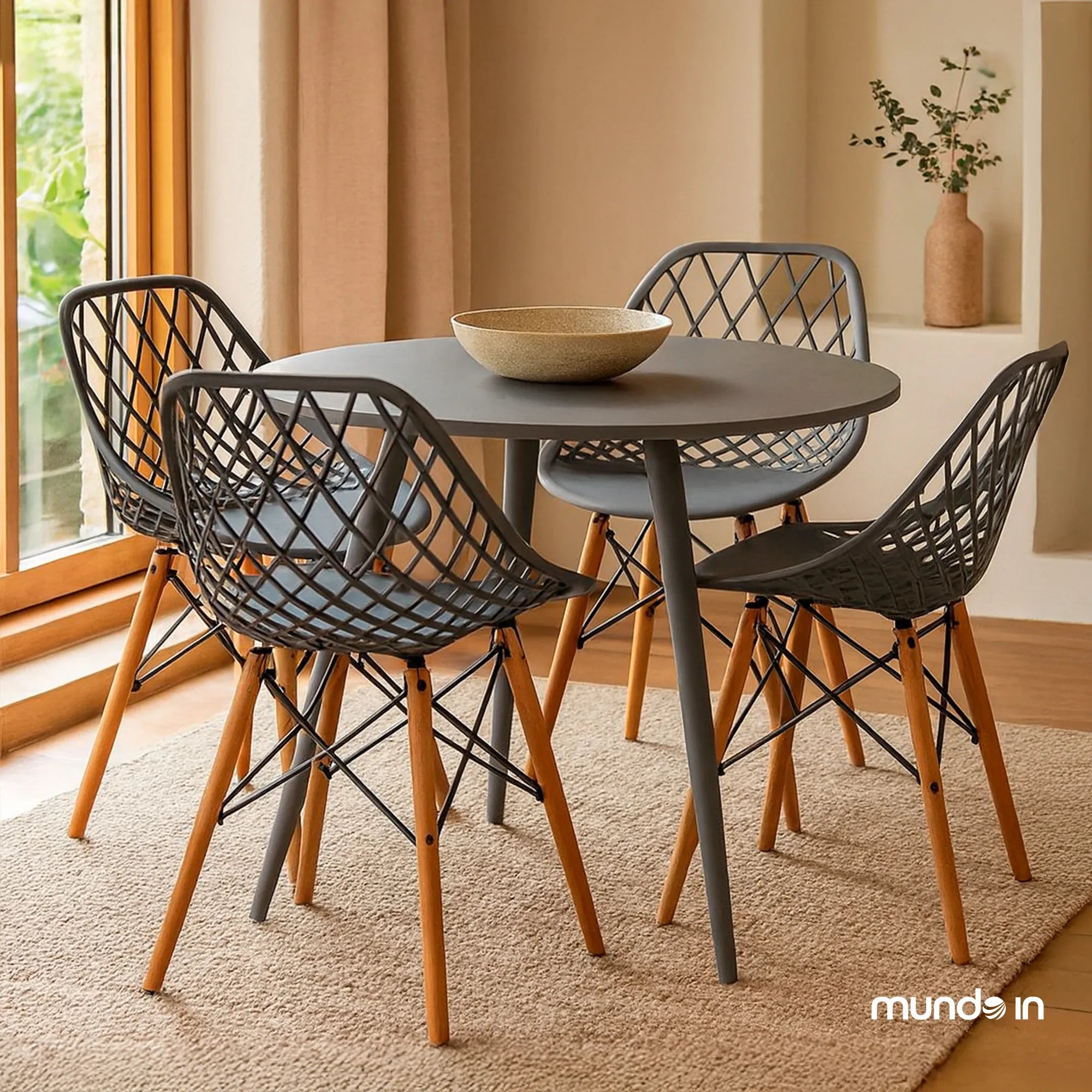 Set de 4 Sillas Oslo Vento | Sillas para comedor tipo Eames
