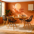 Set de 4 Sillas Oslo Vento | Sillas para comedor tipo Eames