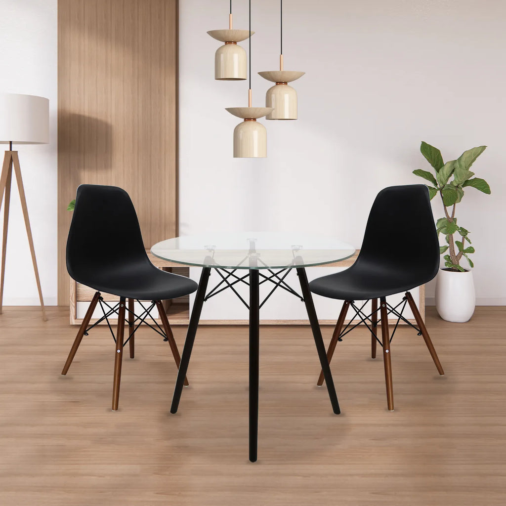 Set de 2 Sillas Oslo Nogal