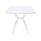 Comedor Mesa Cuadrada Lodi + 4 Sillas Brianza para exterior o comercio