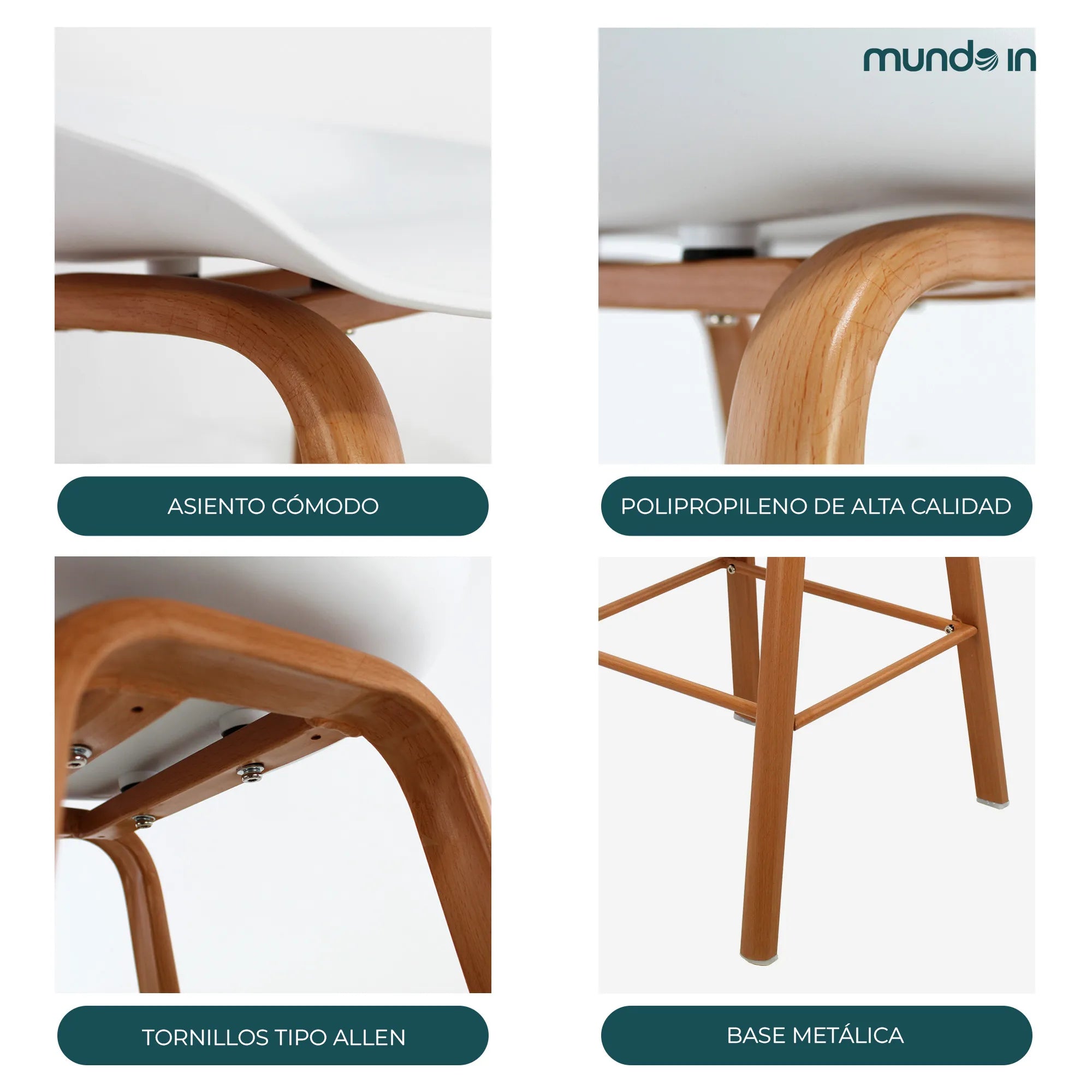 Set de 2 Bancos Altos Arezzo