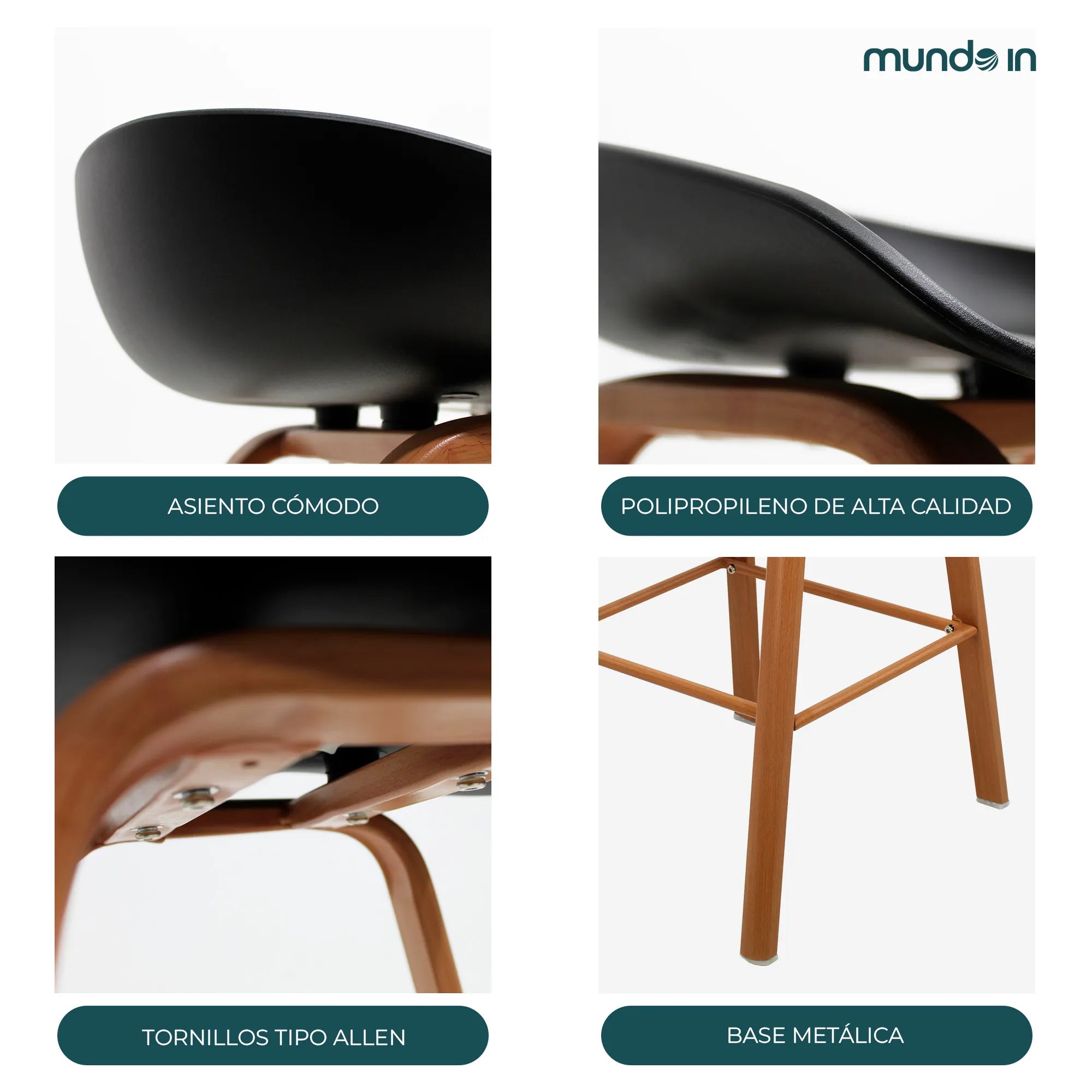 Set de 2 Bancos Altos Arezzo