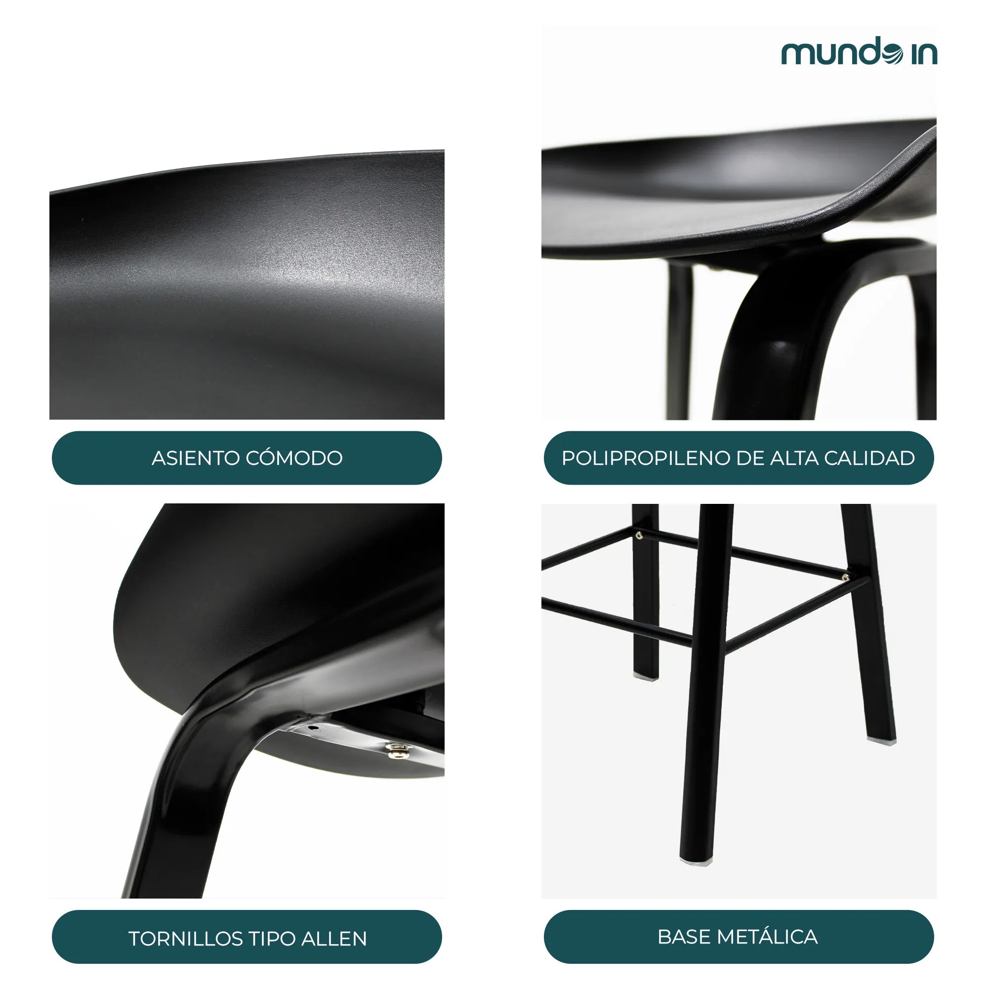 Set de 2 Bancos Altos Arezzo