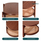 Mesa de centro rectangular Kangar – Encino o nogal 120x60