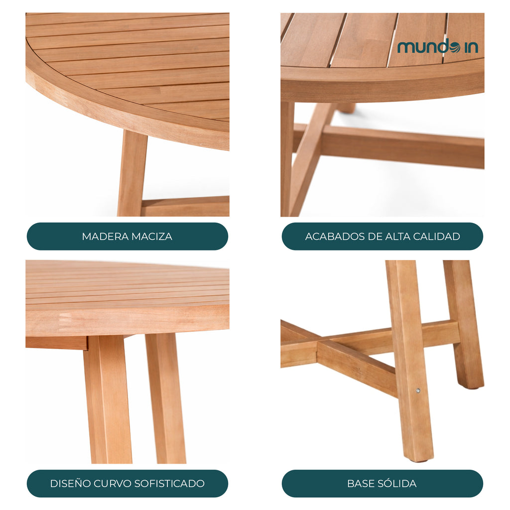 Mesa redonda para comedor Saona 150