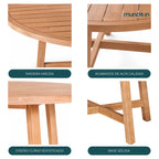 Mesa redonda para comedor Saona 150