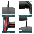 Comedor Mesa Cuadrada Lodi + 4 Sillas Brianza para exterior o comercio