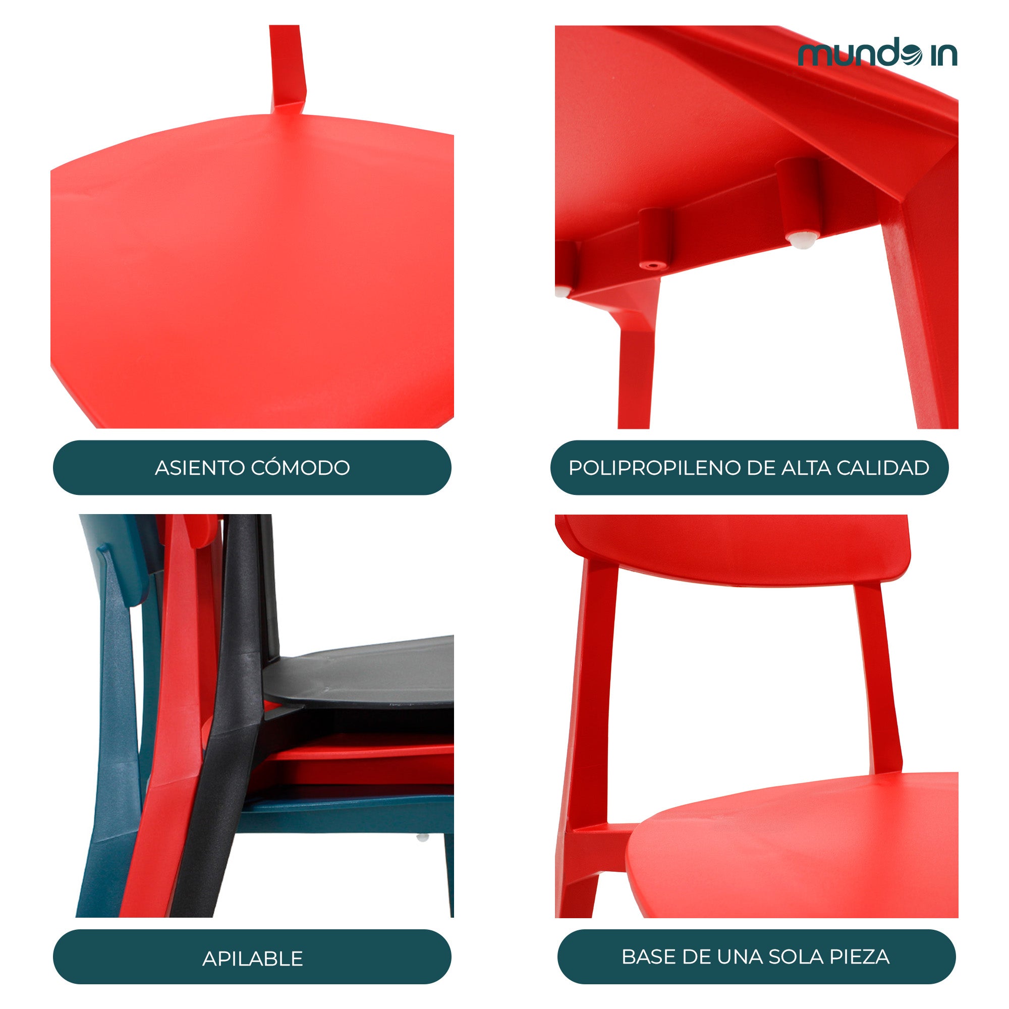 Set De 4 Silla Exterior Brianza