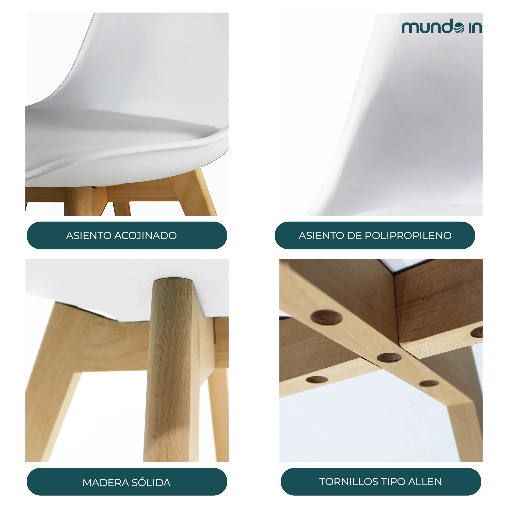 Silla Frankfurt acojinada | Silla Eames para comedor