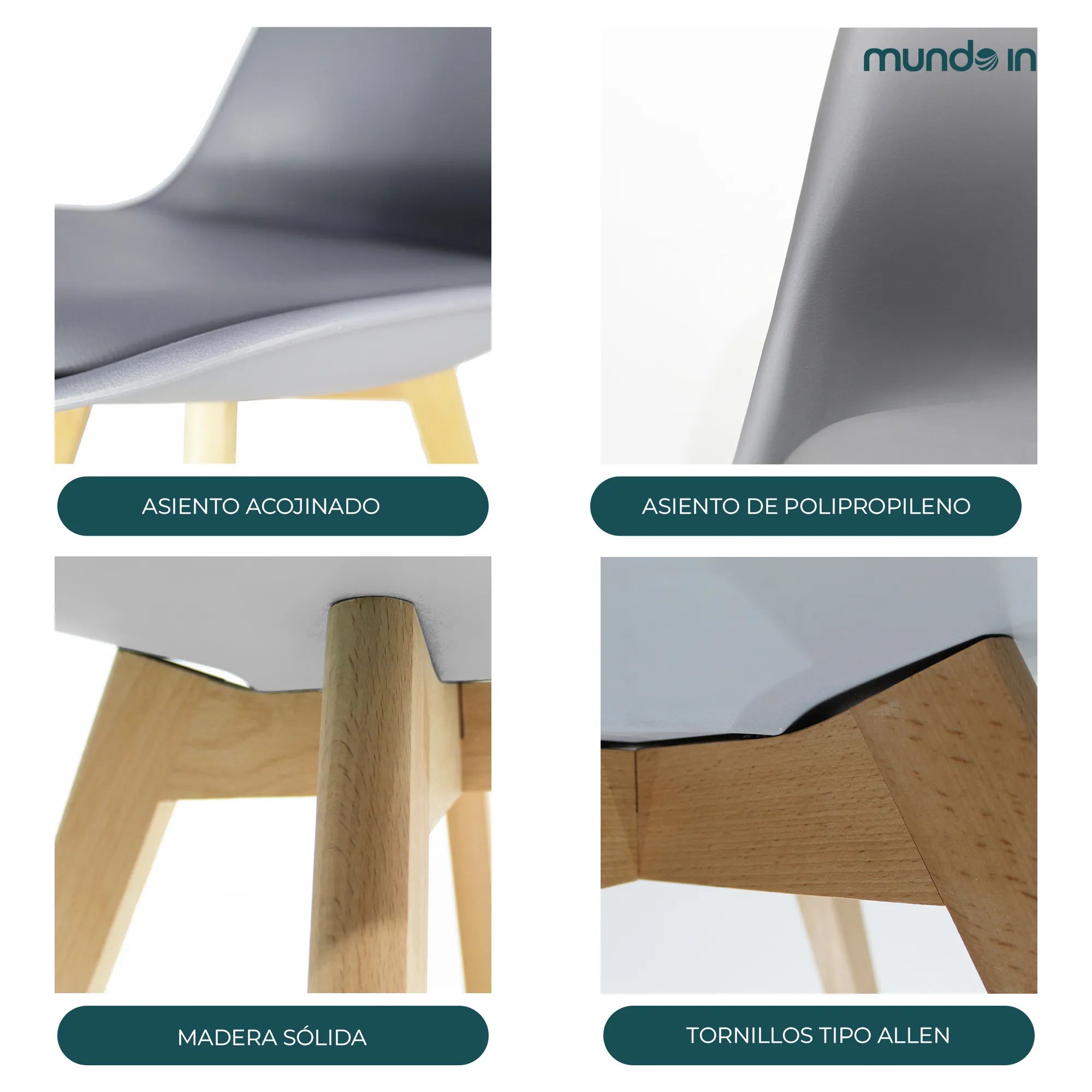 Silla Frankfurt acojinada | Silla Eames para comedor