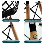 Set de 4 Sillas Oslo Vento | Sillas para comedor tipo Eames