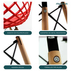 Set de 4 Sillas Oslo Vento | Sillas para comedor tipo Eames