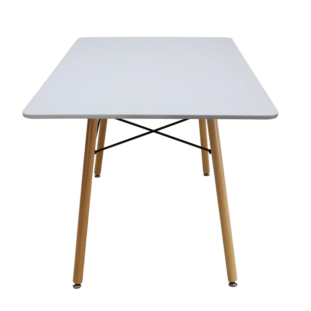 Comedor Mesa Oslo Rectangular Blanca + 4 Sillas Oslo