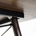 Comedor Mesa Oslo Rectangular Nogal + 4 Sillas Oslo