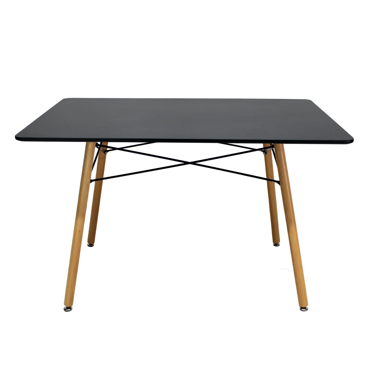 Comedor  Mesa Oslo Rectangular Negro + 4 Sillas Frankfurt