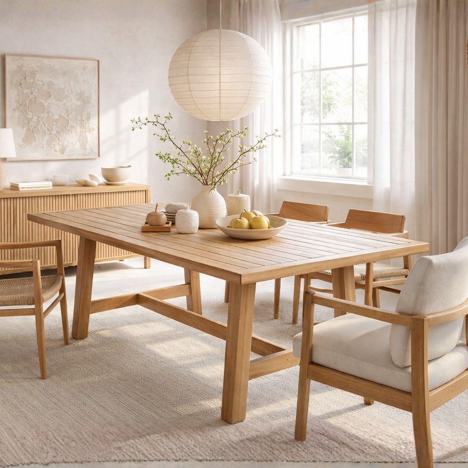 Mesa de madera para comedor Saona 170X90