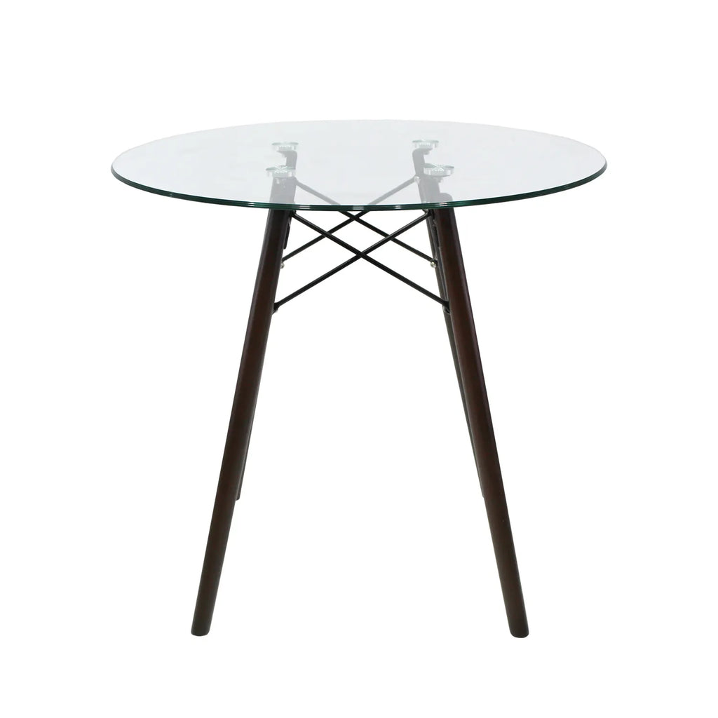 Mesa de Comedor Circular Oslo T8 Nogal