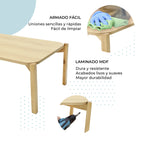 Mesa de centro recta Palu 100x50 19603