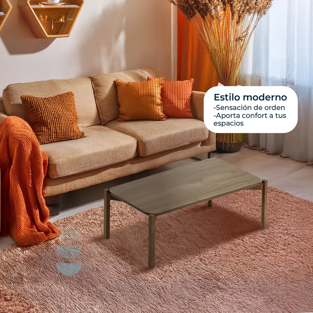 Mesa de centro recta Palu 100x50 19603