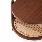 Mesa de centro rectangular Kangar – Encino o nogal 120x60