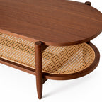 Mesa de centro rectangular Kangar – Encino o nogal 120x60