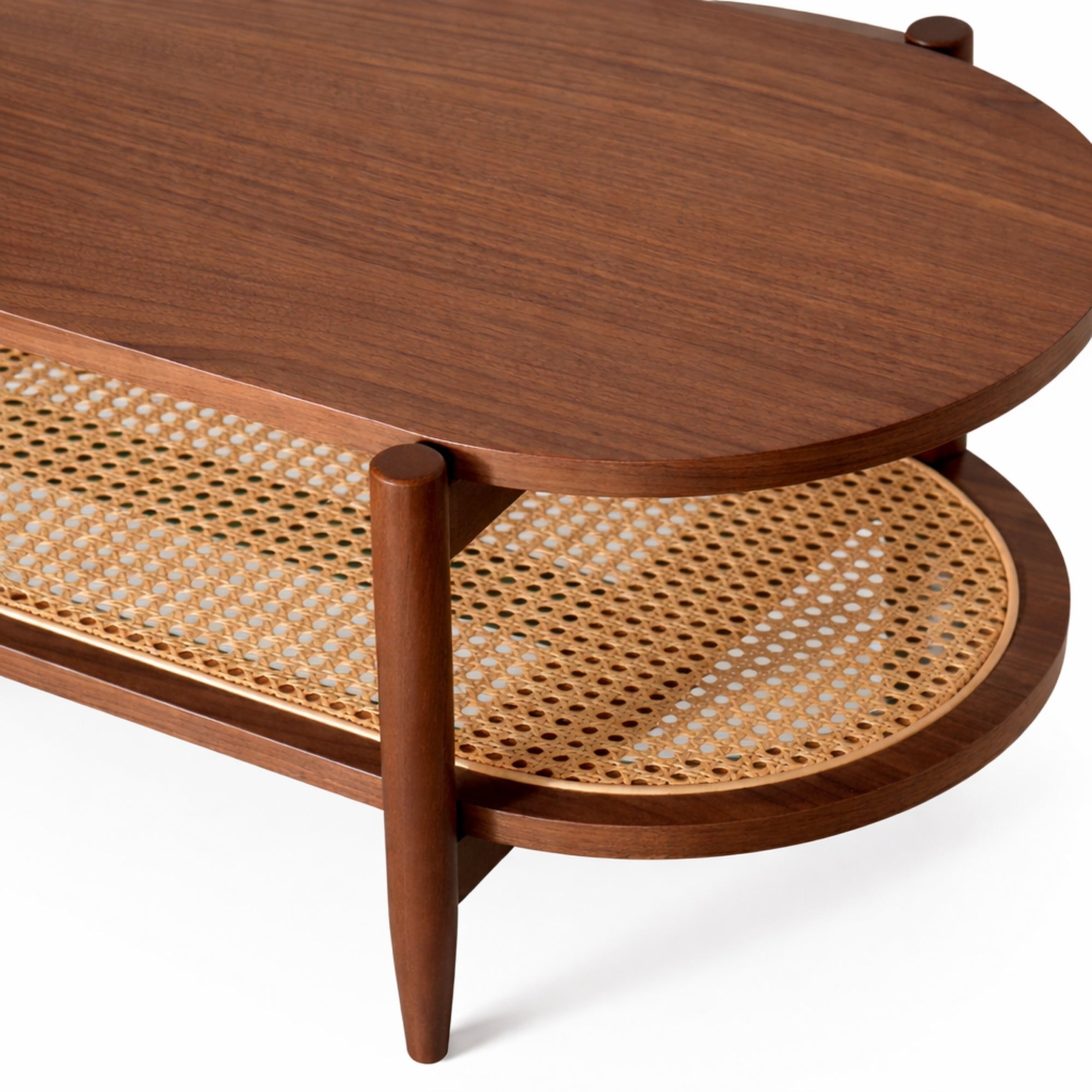 Mesa de centro rectangular Kangar – Encino o nogal 120x60