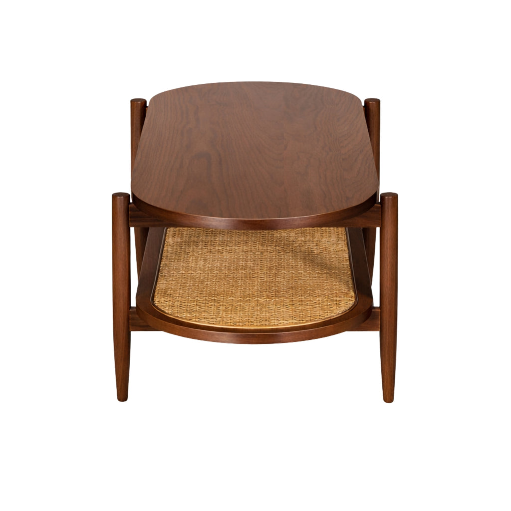 Mesa de centro rectangular Kangar – Encino o nogal 120x60