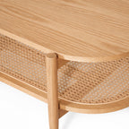 Mesa de centro rectangular Kangar – Encino o nogal 120x60