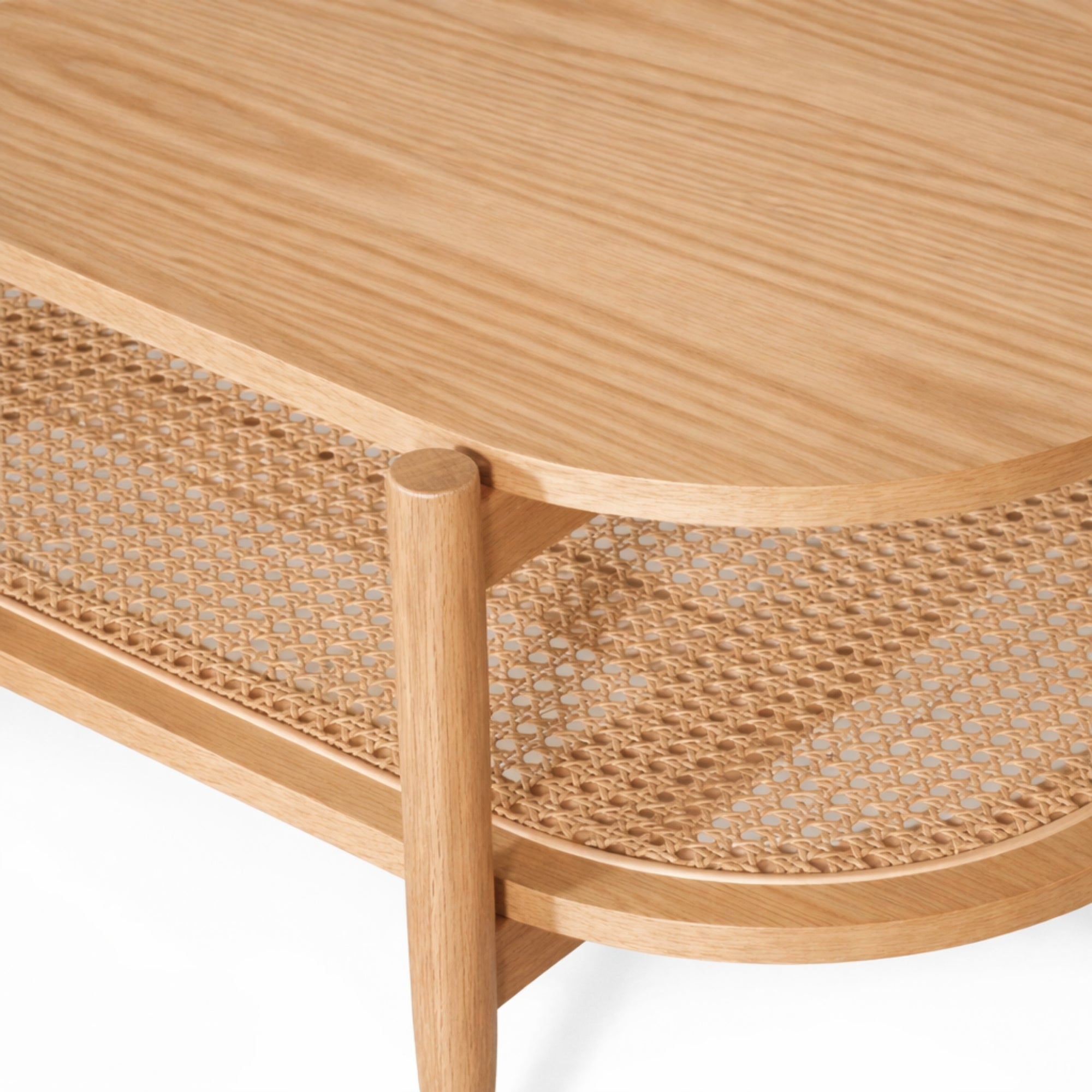 Mesa de centro rectangular Kangar – Encino o nogal 120x60